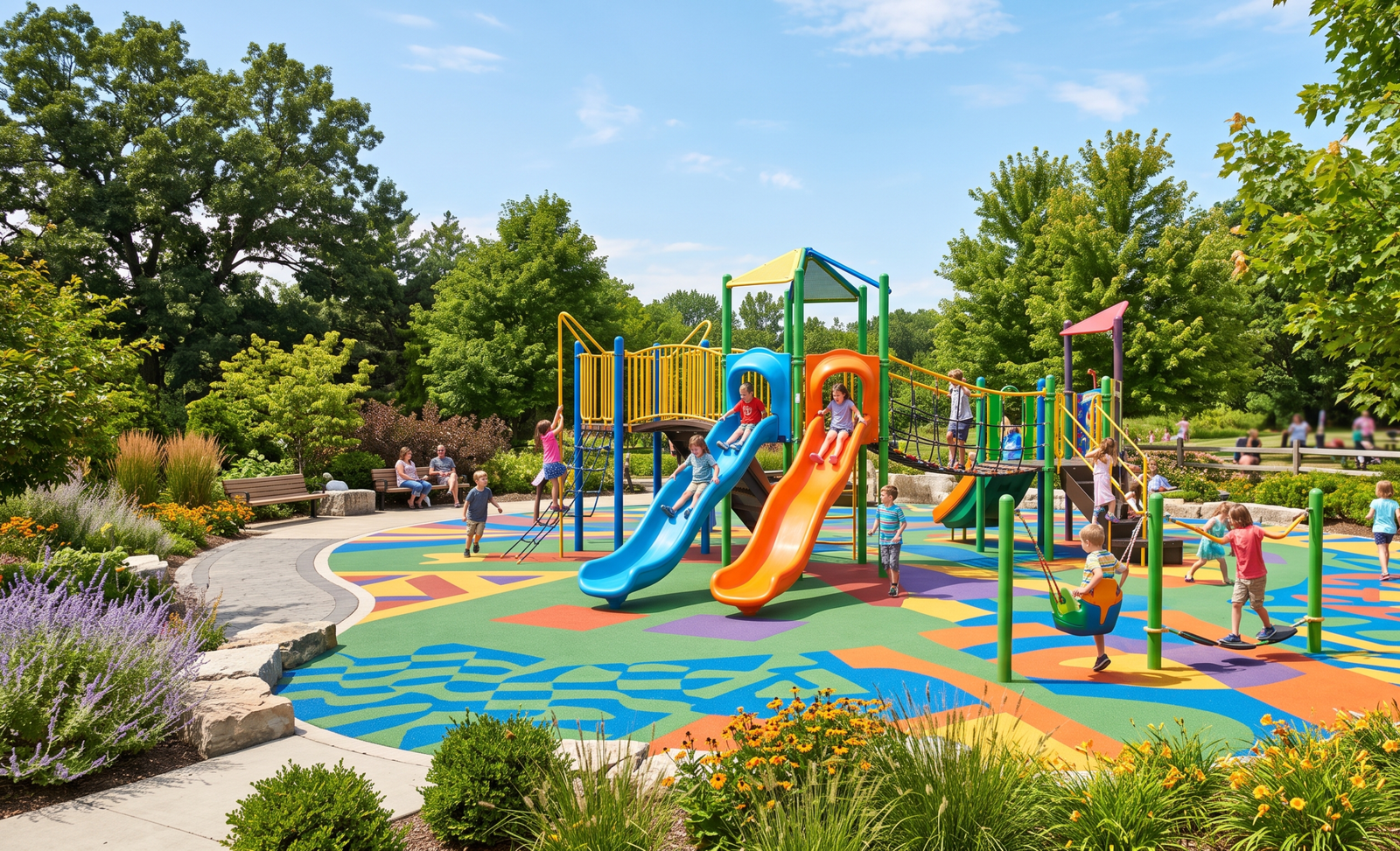 Playground Soft Fall Installation